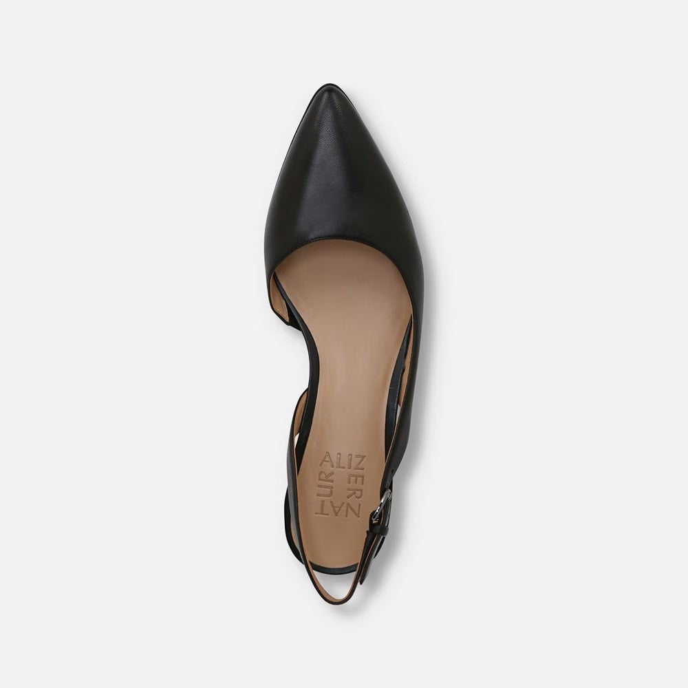 Banks Pointed Toe Flat - Black