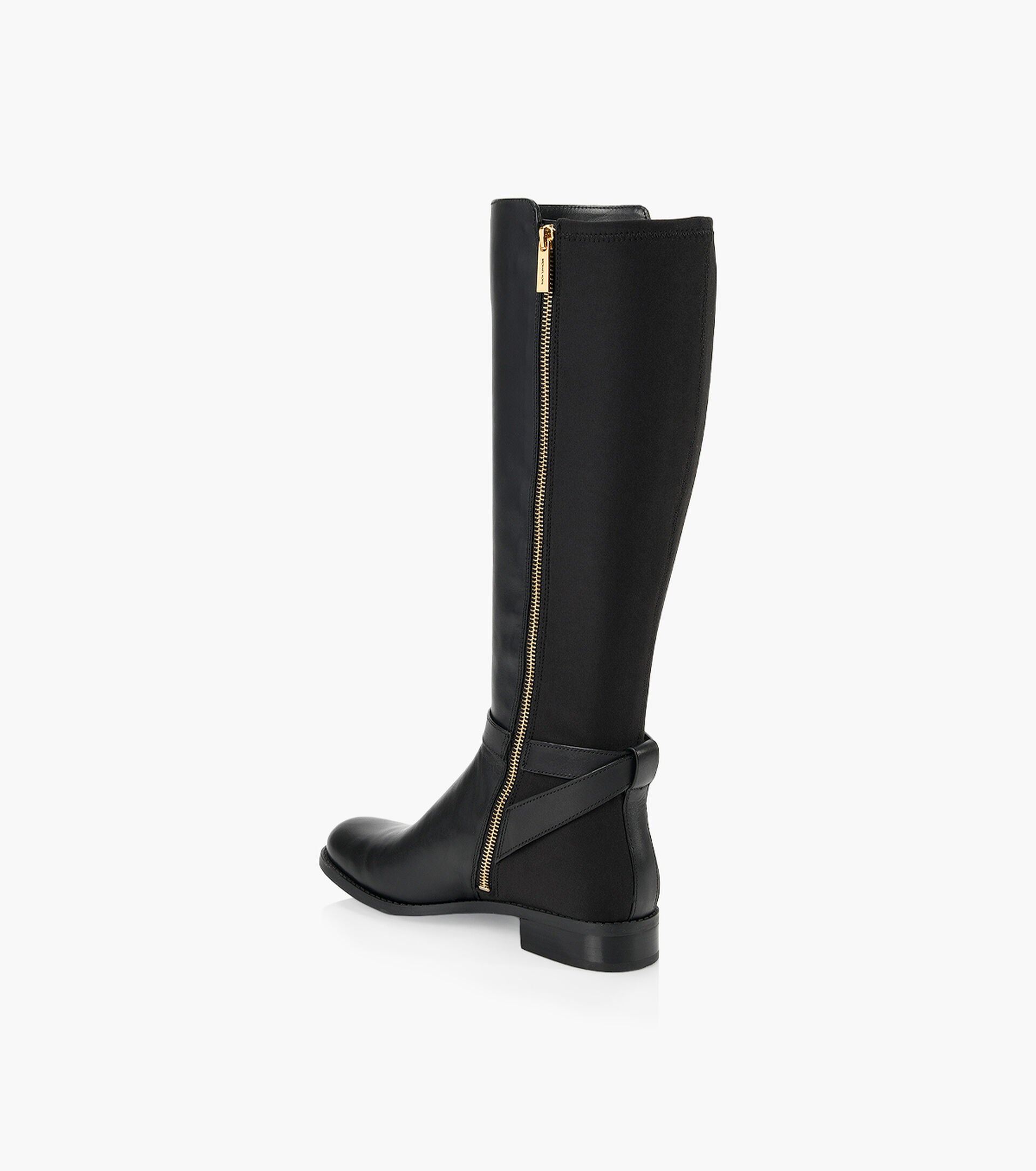 Rory Leather and Logo Boot - Black