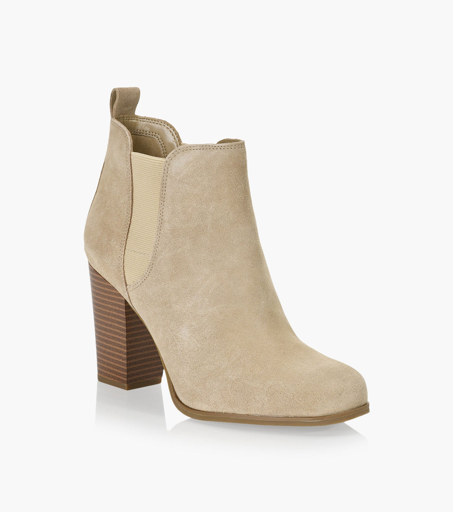 Evaline Heeled Bootie - Beige