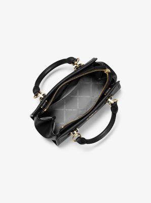 Marilyn Small Saffiano Leather Crossbody Bag - Black