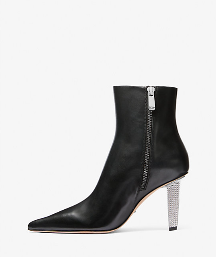 Halle Embellished Leather Ankle Boot