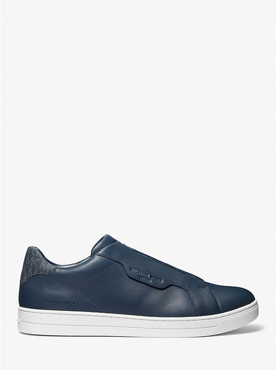 Keating Leather Slip-On Sneaker - Navy