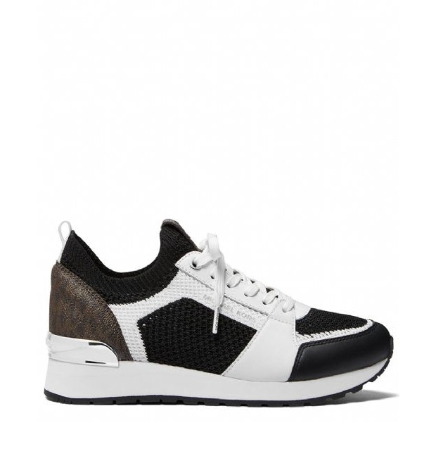 Billie Knit Trainer - Black/ White