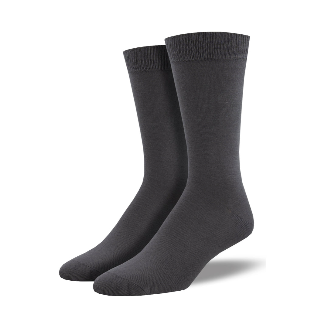 Solid Charcoal Socks