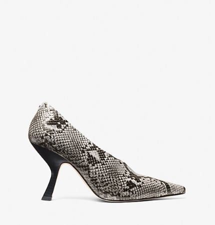 Luna Snake Embossed Leather High Pump