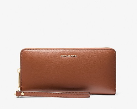 Michael Kors Acorn outlet Continental Leather Wallet