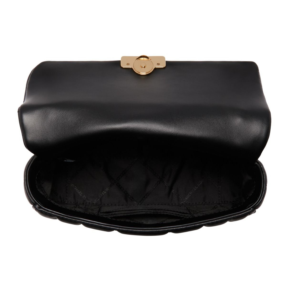 Tribeca Small Quilted Leather Shoulder Bag - Black