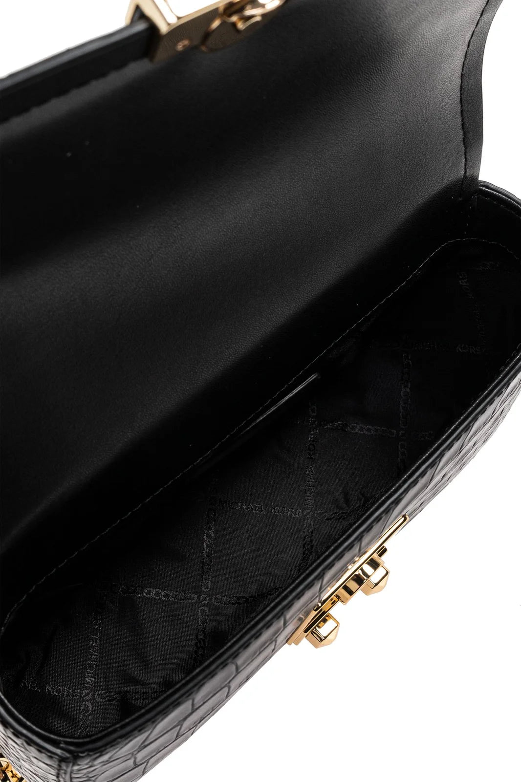 Tribeca Small Crocodile Embossed Leather Crossbody Bag