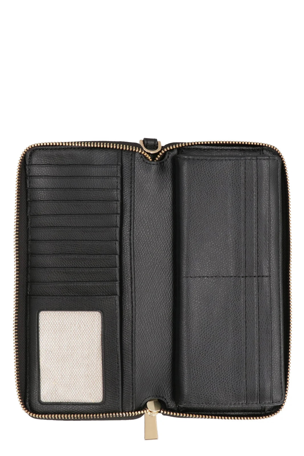 Jet Set Travel Large Leather Continental Wallet - Black