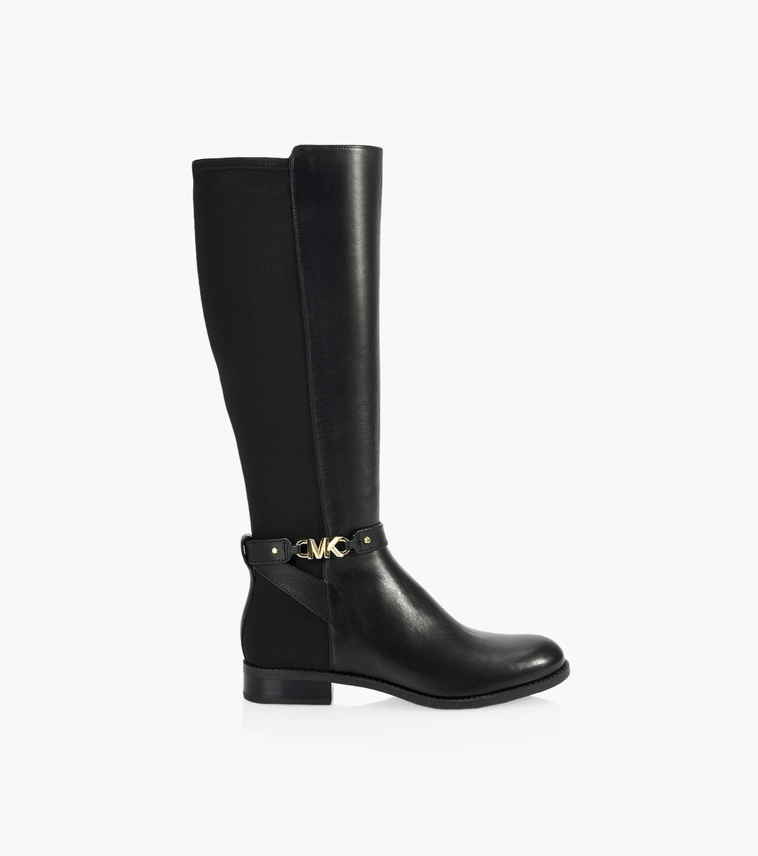 Rory Leather and Logo Boot - Black