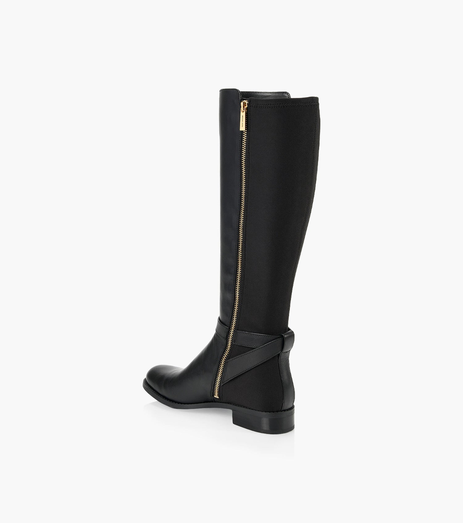Rory Leather and Logo Boot - Black