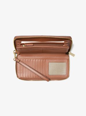 Jet Set Travel Large Leather Continental Wallet - Luggage