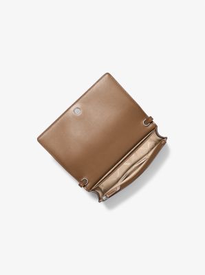 Jet Set Medium Pebbled Leather Crossbody Bag - Driftwood