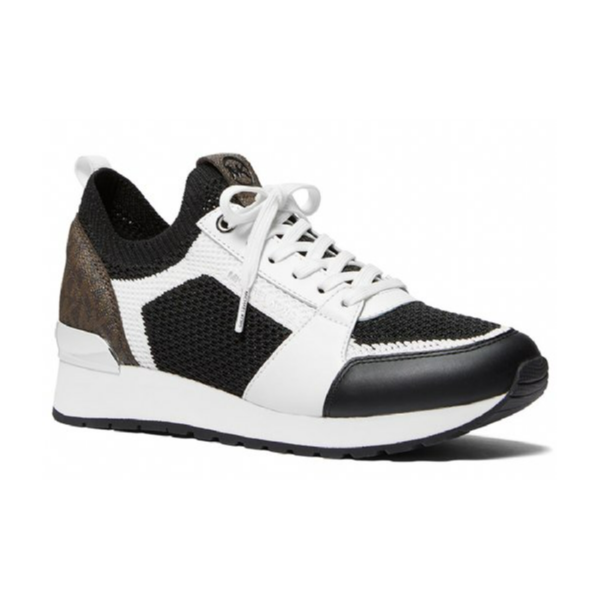 Billie Knit Trainer - Black/ White