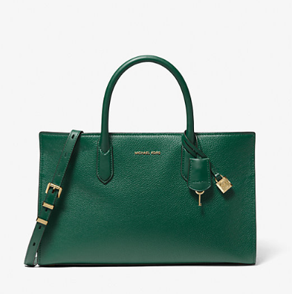 Scarlett Medium Leather Satchel - Bosco