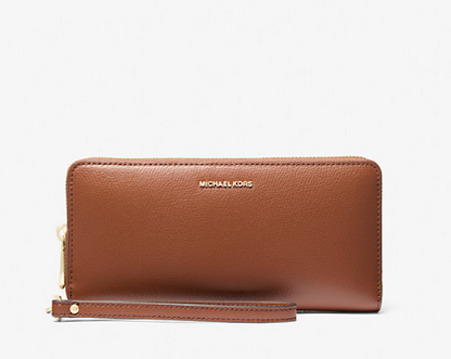 Jet Set Travel Large Leather Continental Wallet - Luggage