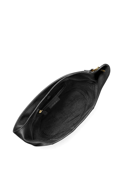 Sonny Leather Shoulder Bag - Black